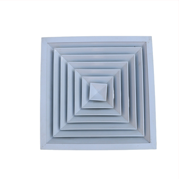 Ventilație din aliaj de aluminiu, cu formă rotundă și pătrată, ventil de evacuare, lamele impermeabile