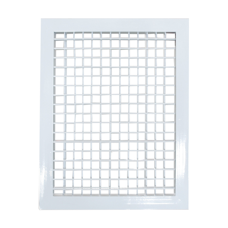 Difuzor de aer din aliaj de aluminiu cu lamele, pentru ventilație centrală interioară, cu un singur sau dublu strat, rezistent la ploi
