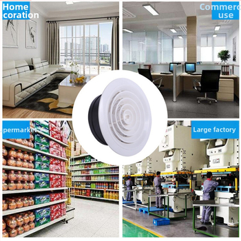 Gură de aer ABS circulară pentru aer condiționat central interior, reglabil