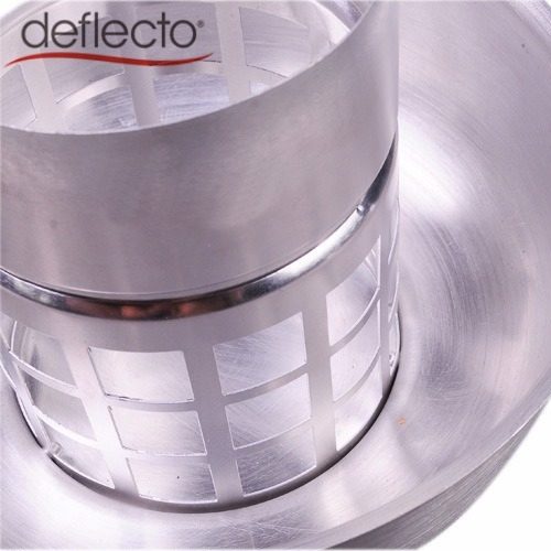 Ventilație exterioară de perete cu capac de ploaie din aluminiu, gură sferică de ventilație pentru acoperiș, design cu două straturi