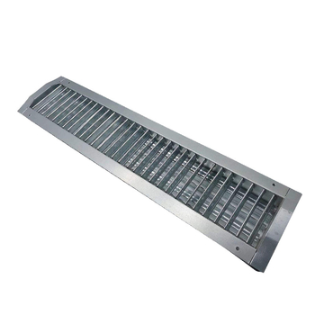 Grilă lineară cu lamele, ieșire de aer pentru conducte, dublu strat, oțel galvanizat