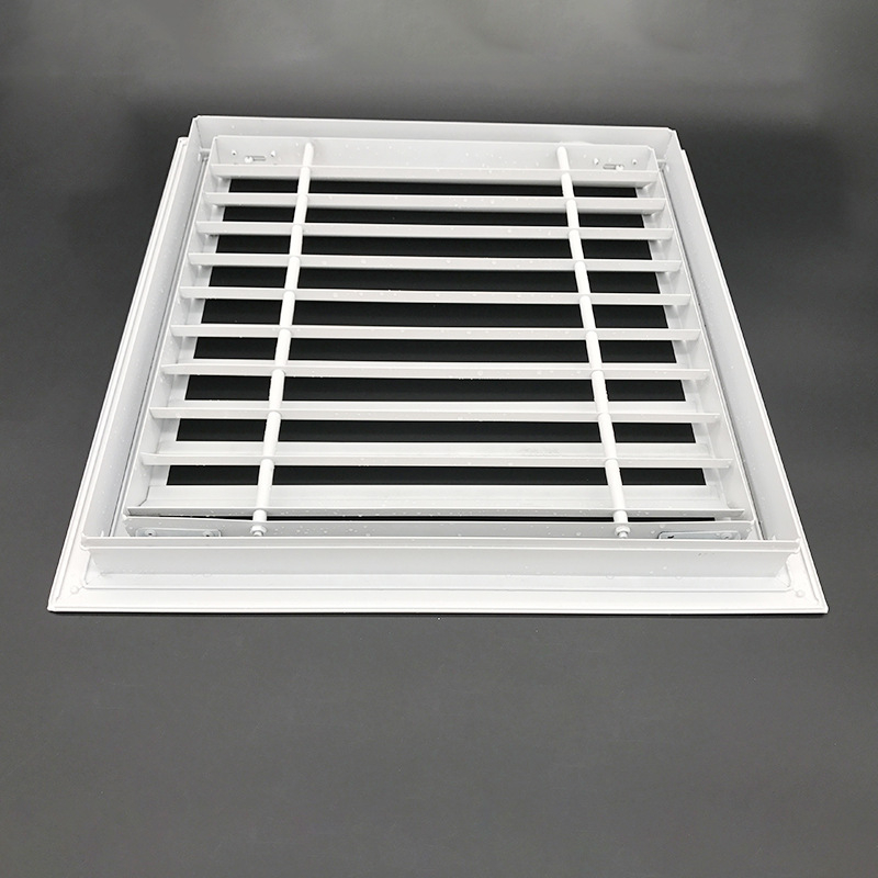 Gură de aer cu lamele din aliaj de aluminiu pentru aer condiționat, cu acces pentru întreținere, design cu un singur rând