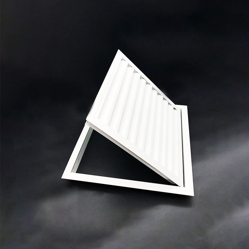 Gură de aer cu lamele din aliaj de aluminiu pentru aer condiționat, cu acces pentru întreținere, design cu un singur rând