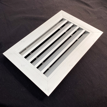 Ventil cu lamele dublu pentru ușa băii, din aliaj de aluminiu, aer de intrare și ieșire
