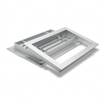 Ventil cu lamele dublu pentru ușa băii, din aliaj de aluminiu, aer de intrare și ieșire
