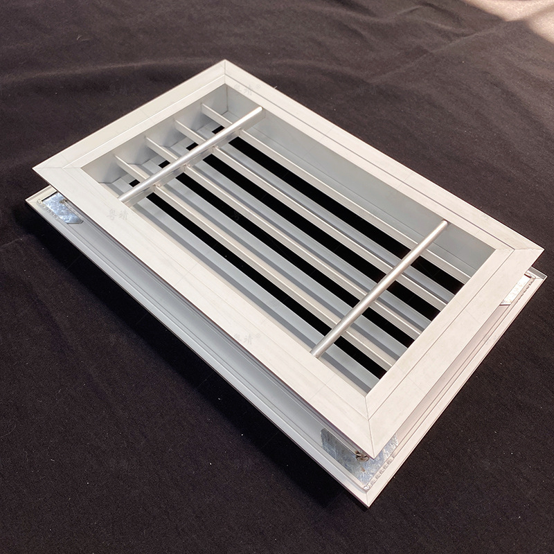 Ventil cu lamele dublu pentru ușa băii, din aliaj de aluminiu, aer de intrare și ieșire