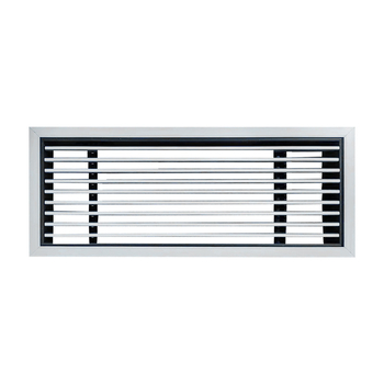 Ventilație pentru climatizare din bandă ABS- oțel, două culori, detașabilă la unghi de 0°, lamelă extrem de îngustă, un singur strat