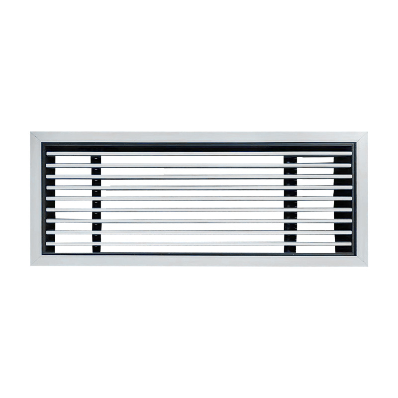Ventilație pentru climatizare din bandă ABS- oțel, două culori, detașabilă la unghi de 0°, lamelă extrem de îngustă, un singur strat