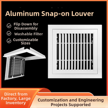 Difuzor de aer de tavan din aluminiu cu lamele pentru climatizare centrală, ieșire de aer din aliaj de aluminiu pentru uz casnic