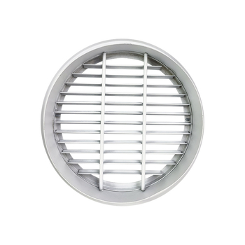 Orificiu circular de aer din aliaj de aluminiu, grilă lamelară pentru pereți exteriori