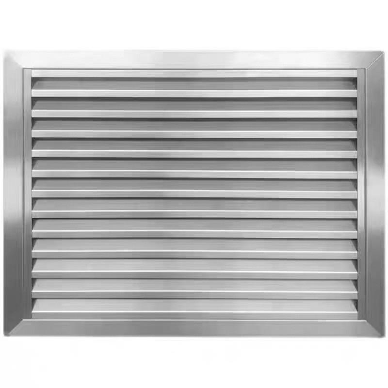 Ventilație din oțel inoxidabil cu lamele, ușă de inspecție simplă/dublă, montaj pe perete exterior pentru climatizare centrală