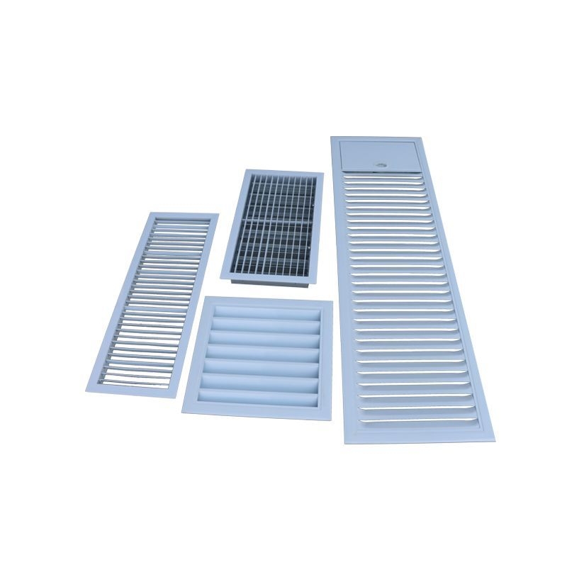 Ventilație centrală din aliaj de aluminiu cu lamele, grilă pentru perete exterior, impermeabilă și rezistentă la coroziune