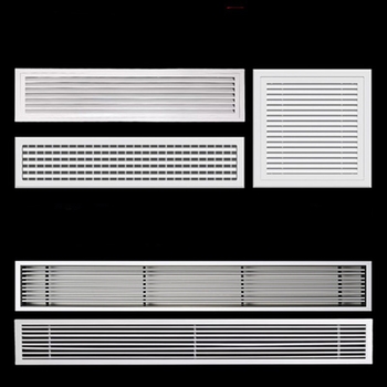 Lameli din aluminiu pentru perete exterior – ventilație rezistentă la ploaie pentru climatizare, grilă de evacuare și retur al aerului