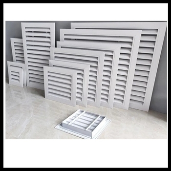 Lameli din aluminiu pentru perete exterior – ventilație rezistentă la ploaie pentru climatizare, grilă de evacuare și retur al aerului