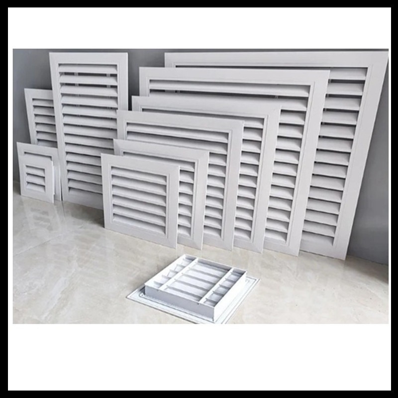 Lameli din aluminiu pentru perete exterior – ventilație rezistentă la ploaie pentru climatizare, grilă de evacuare și retur al aerului