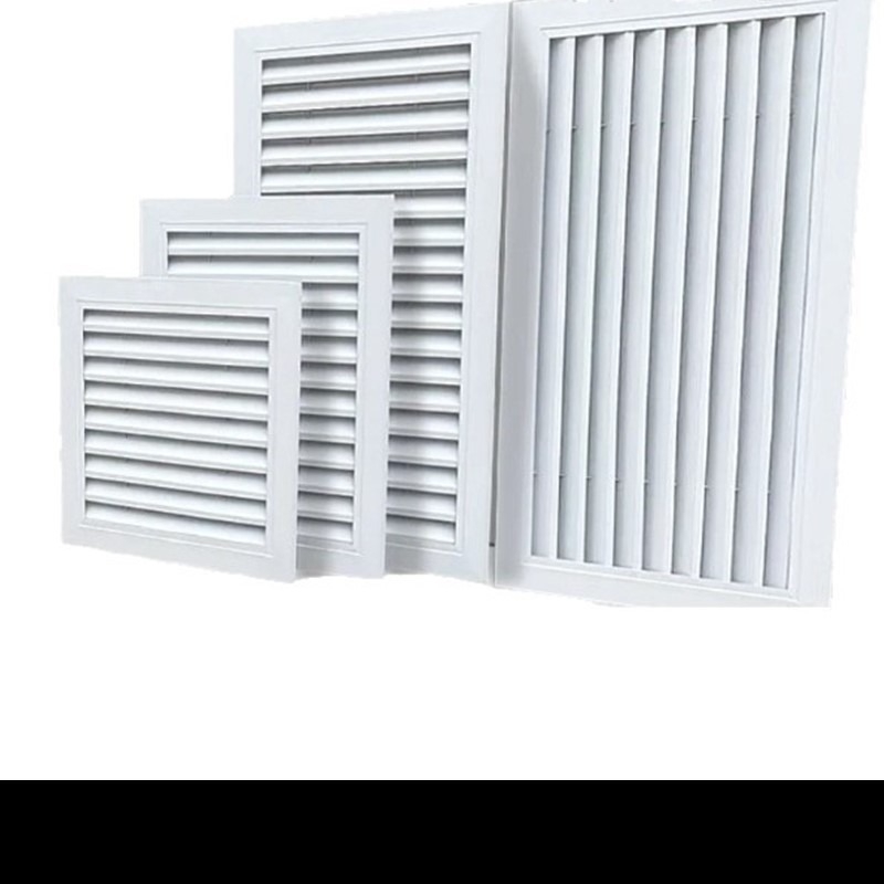 Lameli din aluminiu pentru perete exterior – ventilație rezistentă la ploaie pentru climatizare, grilă de evacuare și retur al aerului