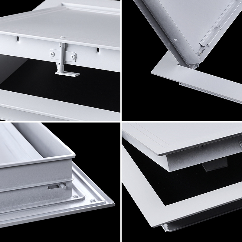 Panou de acces cu ușă pentru echipament de ventilație, ventilație mecanică, conductă de aer în plafon, aliaj de aluminiu