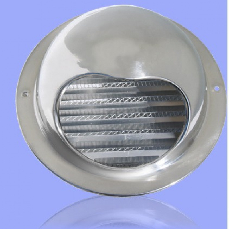 Capac de ventilație din oțel inoxidabil cu lame pentru ieșirea de aer a peretelui exterior, protecție împotriva ploilor și respirabil