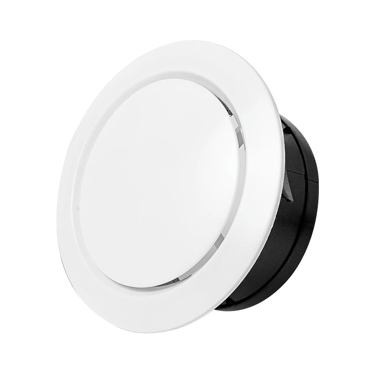 Sistem de aer proaspăt pentru interior - ieșire circulară de aer cu palete în spirală