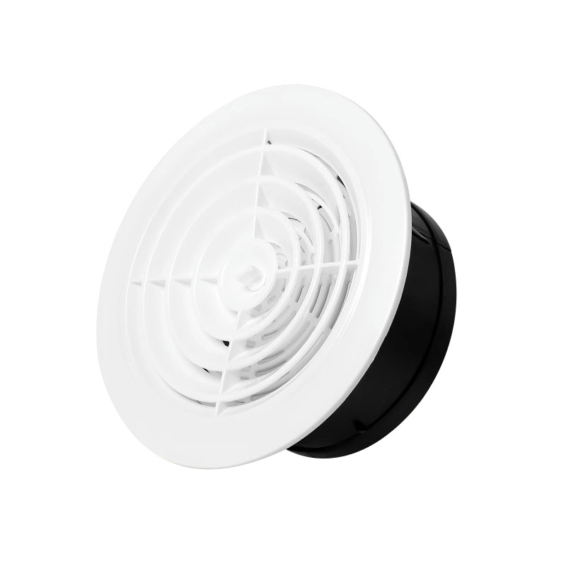 Sistem de aer proaspăt pentru interior - ieșire circulară de aer cu palete în spirală