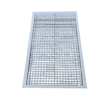 Grilă din aliaj de aluminiu pentru ventilația centrală a aerului, intrare și ieșire, impermeabilă și rezistentă la coroziune, cu lamele
