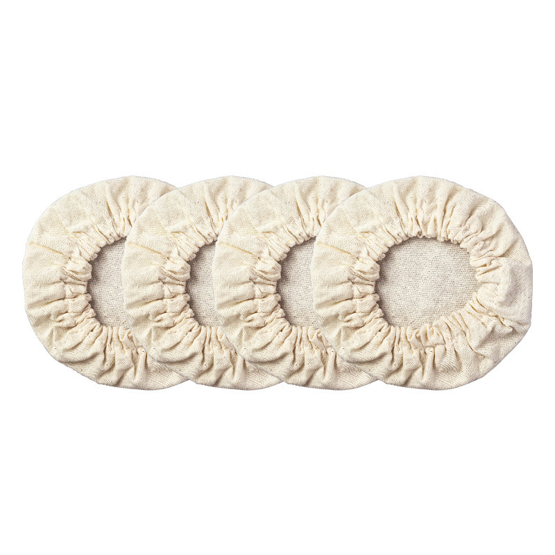 Capac din bumbac gros pentru borcane din sticlă, capac textil reutilizabil, protecție praf, etichetă termocromă cu schimbare de culoare, cu bandă elastică