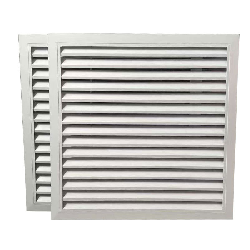 Ventilație cu lamele rezistente la ploaie, ieșire de aer liniară din aliaj de aluminiu, strat unic