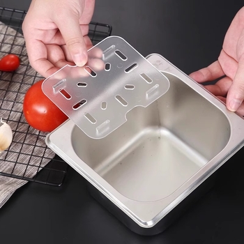 Vas de drenaj cu grilă pentru separarea apei, pentru chiftele din hot pot picant