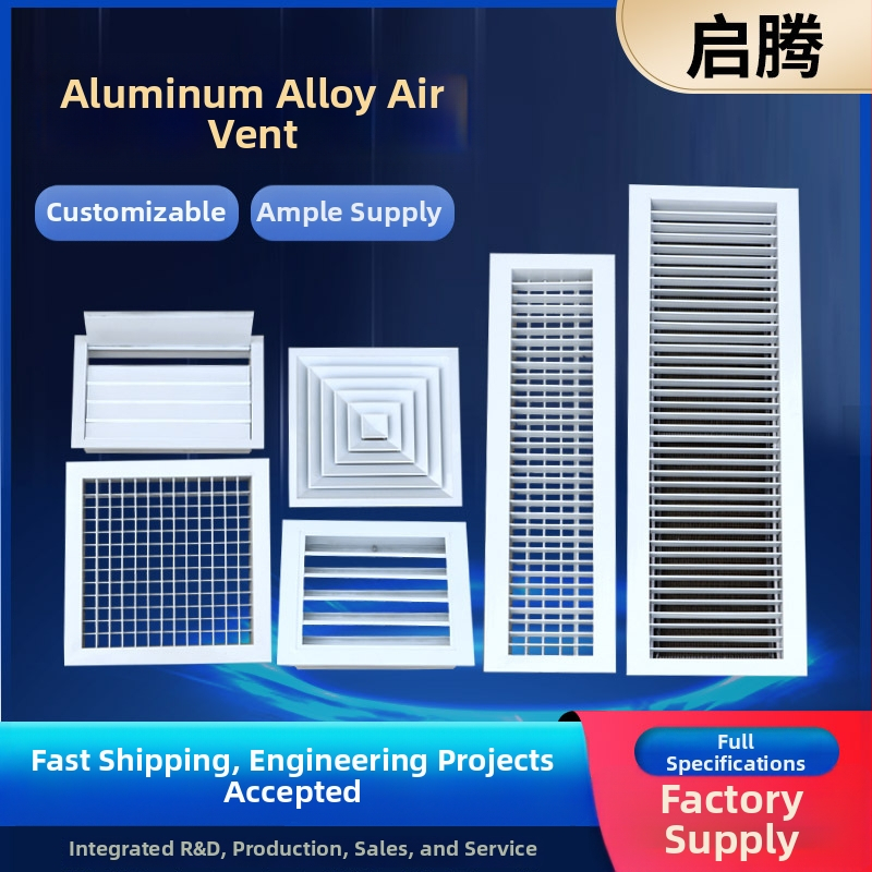 Grilă de aer pentru aer condiționat, lamelă din aliaj de aluminiu, protecție la ploaie, lamelă simplă