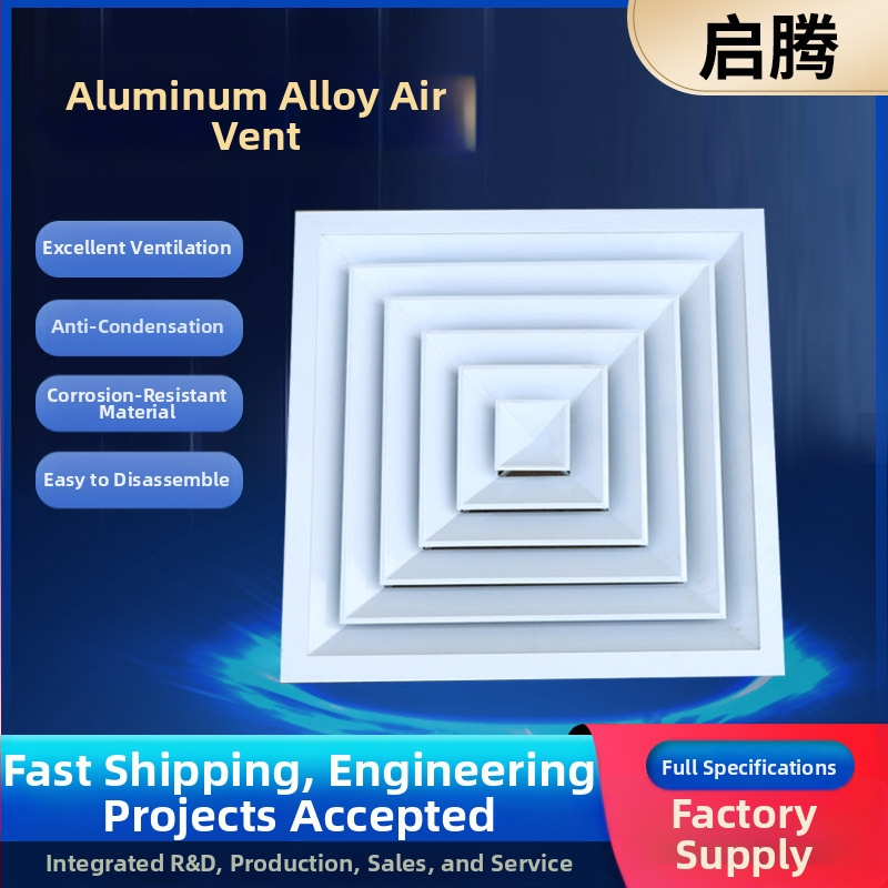 Grilă de aer pentru aer condiționat, lamelă din aliaj de aluminiu, protecție la ploaie, lamelă simplă