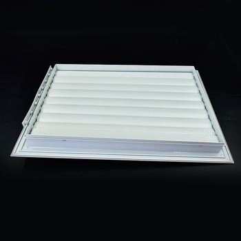 Orificiu de aer din aluminiu cu lamele pentru ventilație, protecție la ploaie, comutator cu legătură manuală