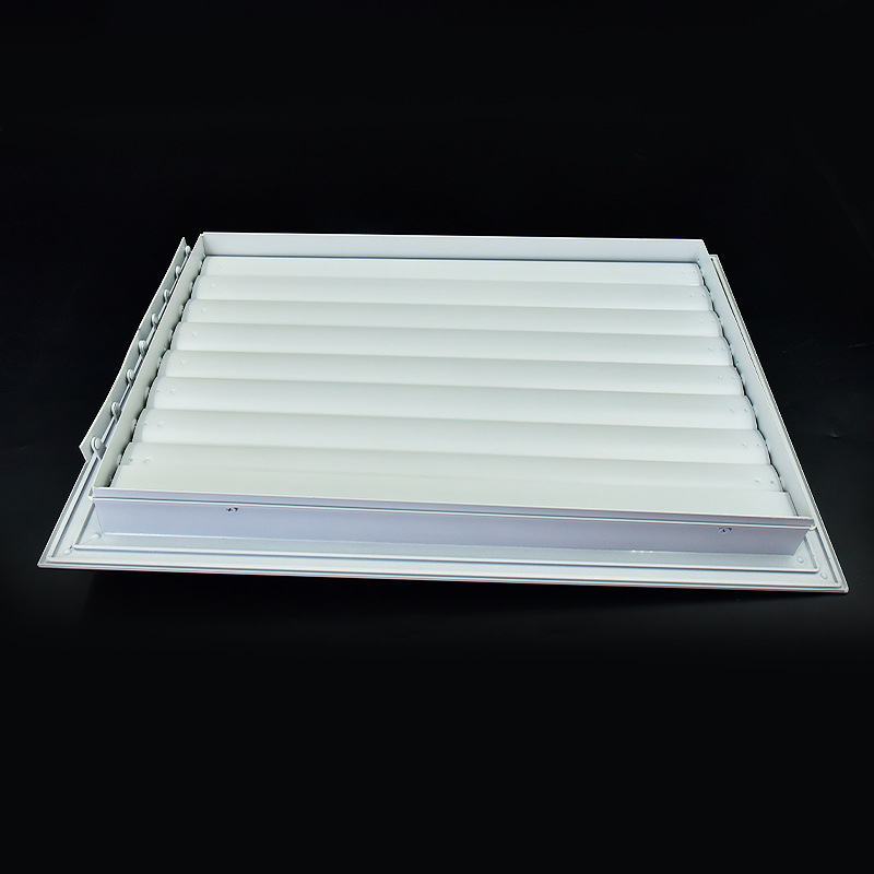 Orificiu de aer din aluminiu cu lamele pentru ventilație, protecție la ploaie, comutator cu legătură manuală