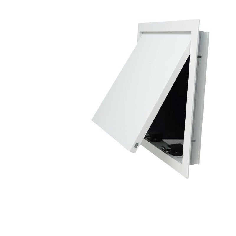 Port de acces din aliaj de aluminiu, cu închidere magnetică, pentru tavane și țevi pe perete în gips-carton