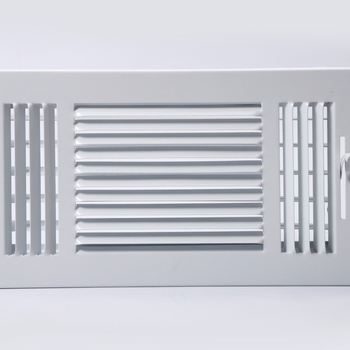 Ventilație metalică cu lamele, 3 căi, pentru tavan