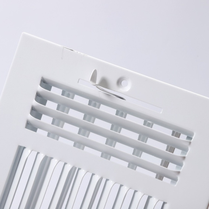 Ventilație metalică cu lamele, 3 căi, pentru tavan