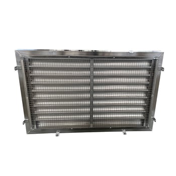 Jaluză exterioară încastrată din oțel inoxidabil 304, rezistentă la ploi