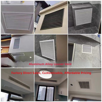 Protecție din aliaj de aluminiu pentru unitatea exterioară a aparatului de climatizare, cu lamele – rezistentă la ploaie, pentru AC central, ieșire de aer și evacuare