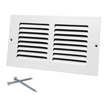 Grilă de ventilație din oțel cu lame pentru ventilația pe perete
