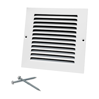 Grilă de ventilație din oțel cu lame pentru ventilația pe perete