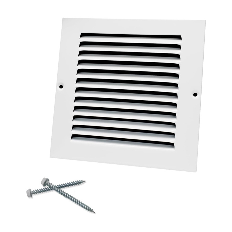 Grilă de ventilație din oțel cu lame pentru ventilația pe perete