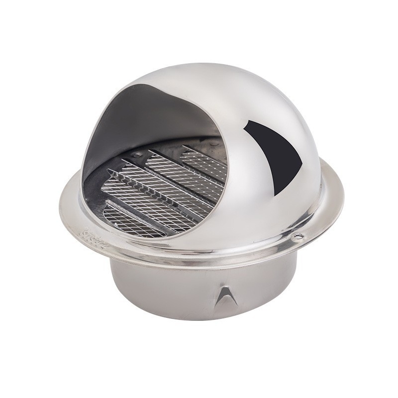 Cap de ventilație exterior din oțel inoxidabil cu protecție la ploaie și plasă anti țânțari