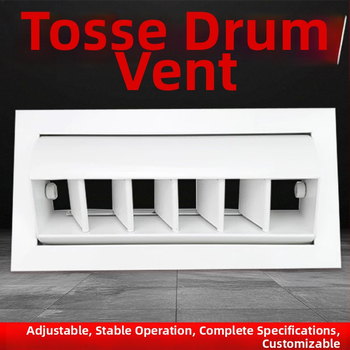 Ventil ABS în formă de tambur, gură de aer din aliaj de aluminiu, dreptunghiulară
