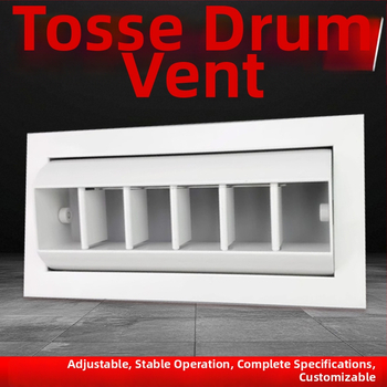 Ventil ABS în formă de tambur, gură de aer din aliaj de aluminiu, dreptunghiulară