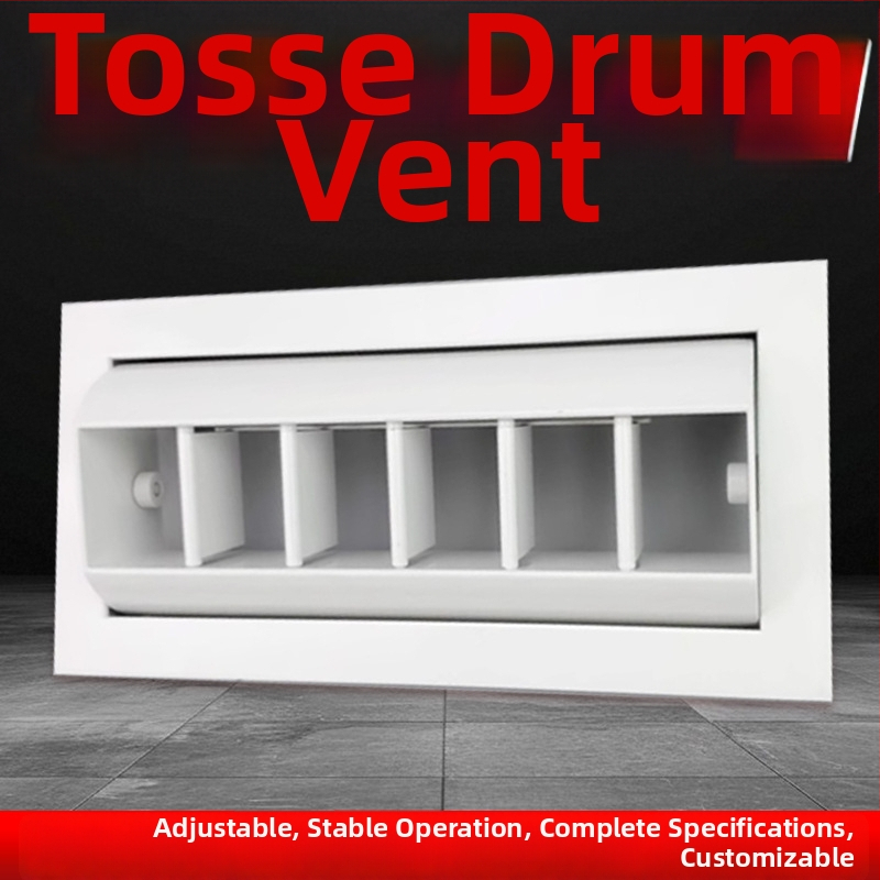 Ventil ABS în formă de tambur, gură de aer din aliaj de aluminiu, dreptunghiulară
