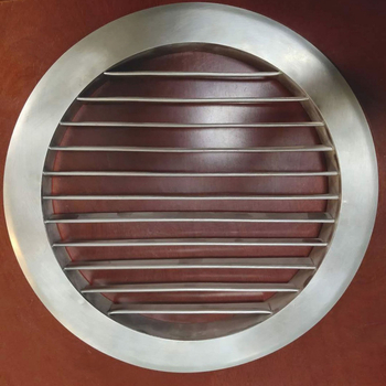 Ventilație circulară personalizată din oțel inoxidabil 304, lamelă într-un singur rând