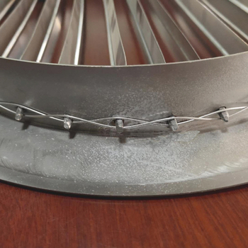 Ventilație circulară personalizată din oțel inoxidabil 304, lamelă într-un singur rând