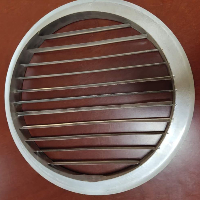 Ventilație circulară personalizată din oțel inoxidabil 304, lamelă într-un singur rând