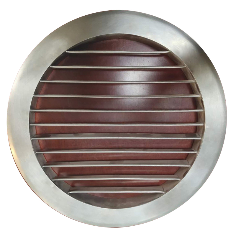 Ventilație circulară personalizată din oțel inoxidabil 304, lamelă într-un singur rând