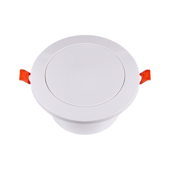 Gură de aer în spirală cu flanșă ABS și clips cu arc, montaj facil, cu plasă anti-insecte