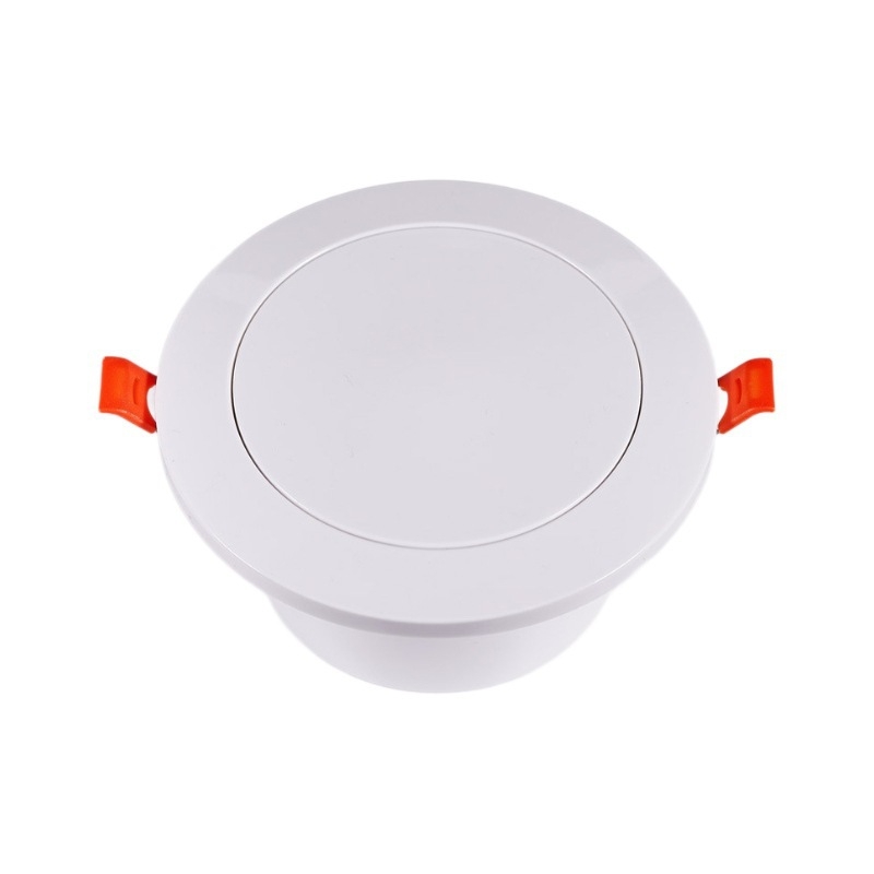 Gură de aer în spirală cu flanșă ABS și clips cu arc, montaj facil, cu plasă anti-insecte